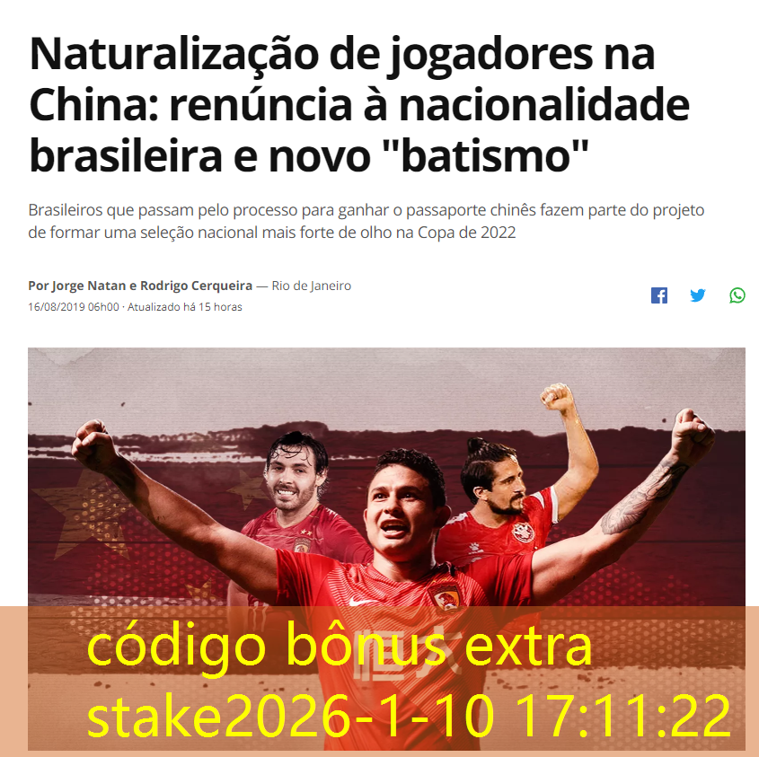 código bônus extra stake