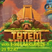 slots bonus deposit